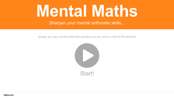 Mental Maths Practice