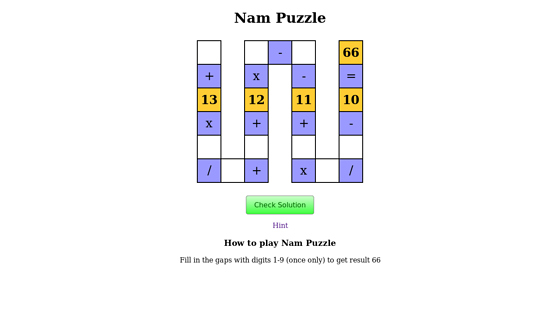 Nam Puzzle