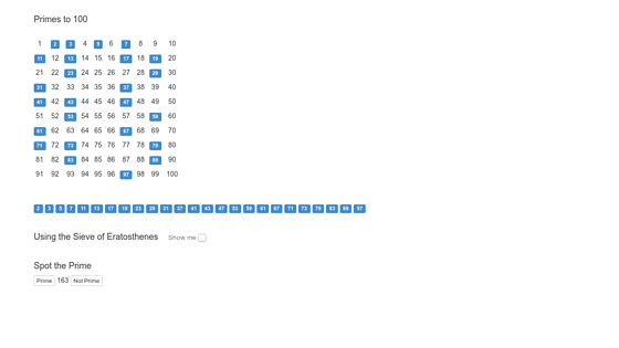 Prime Number Visualisation