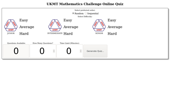 UK Maths Challenge Questions